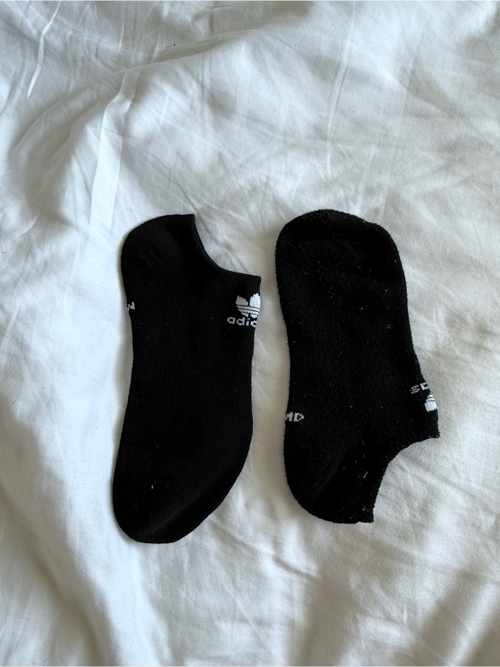 adidas Black Low-Cut No-Show Athletic Socks